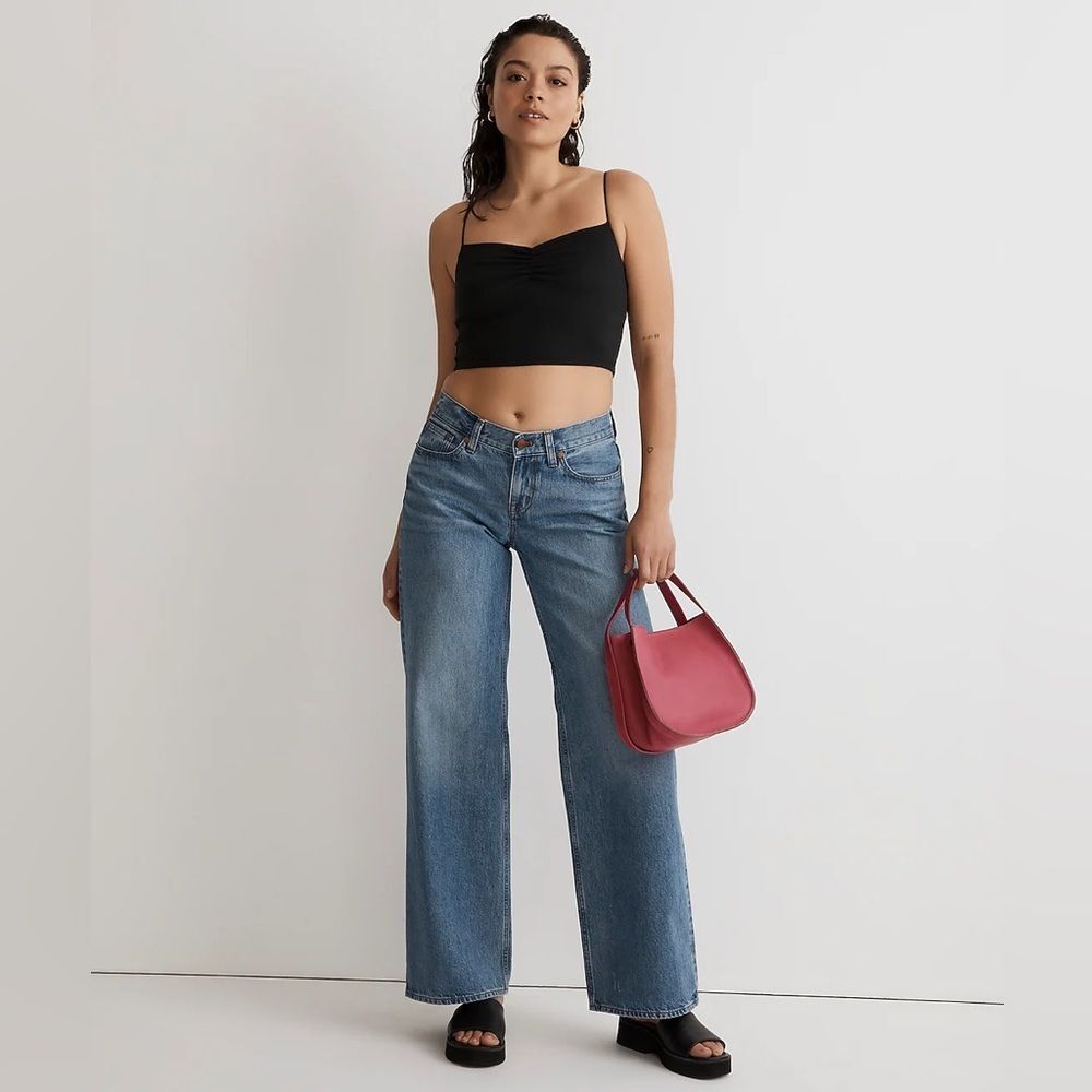 NWT Mdwl Flex Sweetheart Crop Tank Top